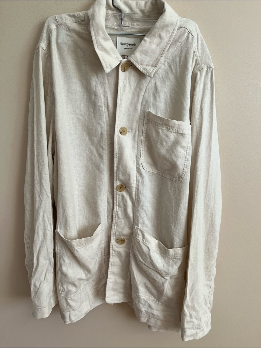 NWOT-Banana Republic Factory Linen-Blend Blazer, Large